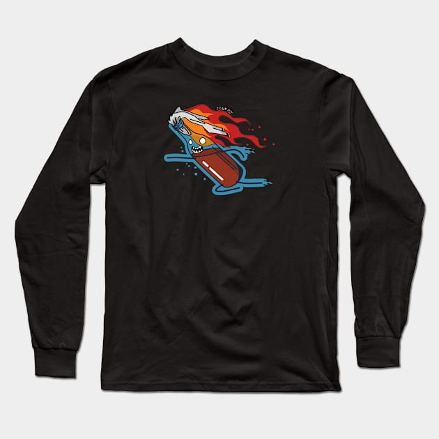 Molotov cocktail Long Sleeve T-Shirt by bonlimon